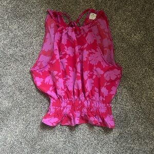Paper Crane Pink Floral Blouse